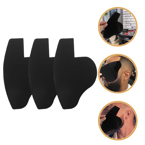Beard Shaping Template and Hairline Enhancing Card for Men - 3Pcs Hairline Design Tool for Beard and Hair Styling with Durable Pvc Material Perfect for Precise Facial Hair Grooming