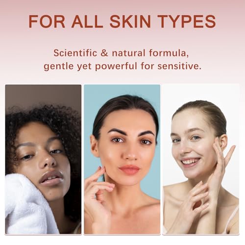 Gentle Facial Hair Removal Cream Kit for Women Face Sensitive Skin - Painless Depilatory Cream for Upper Lip Chin with Soothing Cream & Spatula, 4 Min Flawless At-Home Hair Remover, 2.37 Fl.Oz