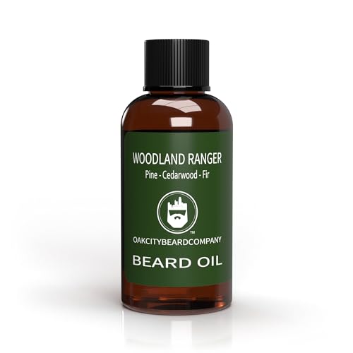 OakCityBeardCo. - Woodland Ranger - 2 Ounce - Beard Oil - Beard Conditioner - Pine - Cedarwood - Fir