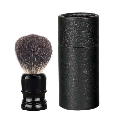 Shaving Brush for Men, 100% Pure Badger Shaving Brushes with Black Resin Handle