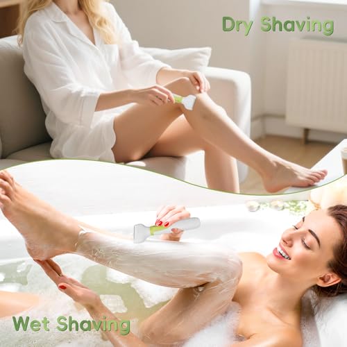 Electric Shaver for Women, Wet/Dry Razors for Women with LED Display, 4 in 1 Cordless Hair Remover for Arms Legs Pubic Armpit Face, IPX7 Waterproof, Painless Electric Grooming Kit