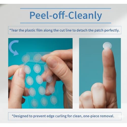 MEAROSA HOLY! SPOT Patch (105 Dots, 2 Size) ? Ultra Thin Invisible Hydrocolloid Spot Patches, Absorbing Covers, Day & Night Blemish Stickers