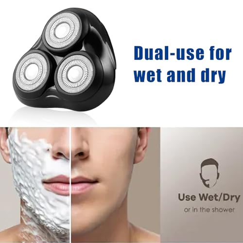 Rotary Replacement Shaver Head,Compatible with Remington Shaver Series,forR3,R4,R5,R6,R7,R8,SP-3141 and SP-5161 Foils (Black-1 PC)