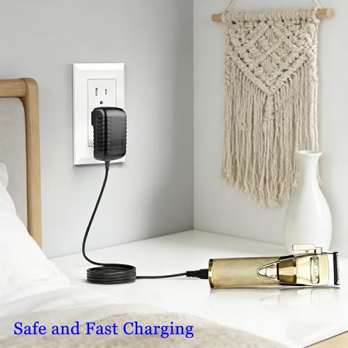 4.5V Charger Compatible with BaByliss PRO FX870, FX788, FX787, FXSSM, FX820, FX726, FX825 Hair Clippers Shaver Trimmers Charging Cable Power Supply Adapter