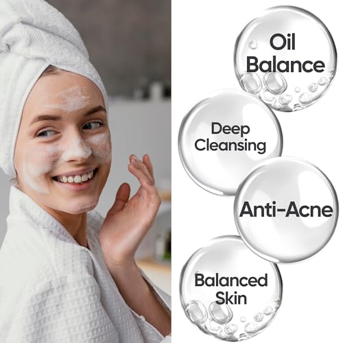 Tea Tree Face Wash for Acne-Prone & Oily Skin ? Purifying Facial Cleanser with Aloe Vera, Panthenol & Bisabolol ? Gentle Daily Gel Cleanser ? 13.53 fl oz