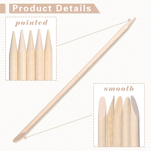 Demissle Eye Brow Wooden Wax Sticks Mini Waxing Applicator Sticks Lip Nose Eyebrow Wood Craft Small Facial Hair Spatula Applicator for Home Spa Hair Removal Smooth Skin Use(400 Pieces)