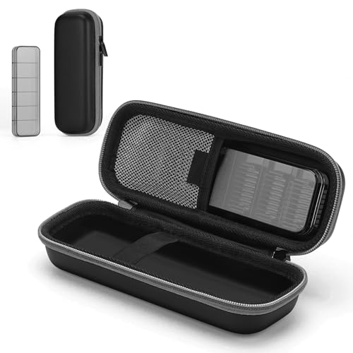 Hard Travel Case for Hybrid Electric Trimmer, Waterproof Hard Carrying Case Portable Storage Bag for OBlade & Braun Series Shaver, Green
