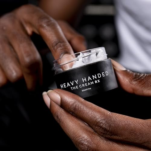Heavy Handed The Cream RX Hand Recovery Cream with Honey & Vitamin E, Fast-Absorbing, Non-Greasy Moisturizer for Dry, Cracked, Overworked Hands