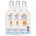 Safe Sea Jellyfish Sting-Blocking Sunscreen, SPF 40 Spray 4 Fl oz, Waterproof, Biodegradable, Coral Reef-Safe ? Body and Face Sunscreen, Anti-Jellyfish and Sea-Lice sting protection (3 pack)