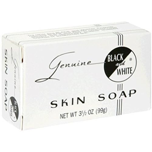 Black and White Skin Soap Bar 3.5 oz (Pack of 10)