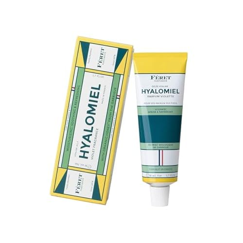 F?ret Parfumeur Le Hyalomiel Gel Moisturizer ? Violette ? Hydrating Skincare with Organic Honey ? Soothing Gel for Dry, Cracked Hands, Feet & Skin ? Made in France ? 50ml / 1.7oz
