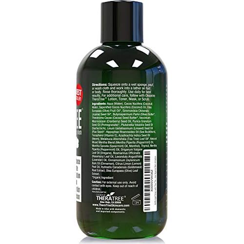 TheraTree Tea Tree Oil Soap with Neem Oil - 12oz - Helps Skin Irritation, Body Odor, & Helps Restore Healthy Complexion for Body and Face TheraTree (Pack of 2)