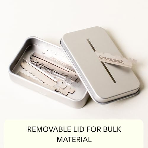 Leaf Shave Blade Recycling Tin - Blade Bank for Safety Razor Blades