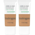 Neutrogena Clear Coverage Flawless Matte CC Cream, Full-Coverage Color Correcting Cream Face Makeup with Niacinamide (b3), Hypoallergenic, Oil Free &-Fragrance Free, Butterscotch, 1 oz (Pack of 2)