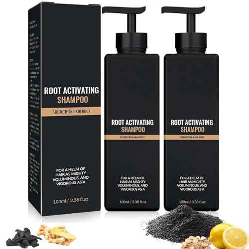 2 Pcs Root Activator Shampoo, Hair Growth Root Activator Shampoo, For Anti-Hair Loss, Natural Formula for Men and Women