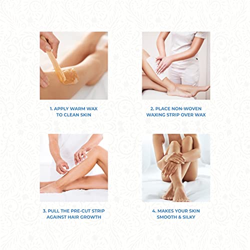 ForPro Professional Collection Non-Woven Epilating Strips, White, Tear-Resistant, Pre-Cut Strips for Hair Removal, 3¡± W x 9¡± L, 100-Count