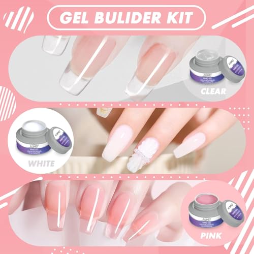AIJIMEI Gel Builder Hard Gel Builder GelNail GelBuilderGel for NailsGel Extension Nail Kit for NailsGelBuilder for NailsBuilderGel in a Bottle (SETA)