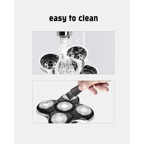Remington Balder Pro Replacement Head Compatible with Remington Balder Pro Head Shaver, 5PCS XR7000 Replacement Blades, 5 Cleaning Brush
