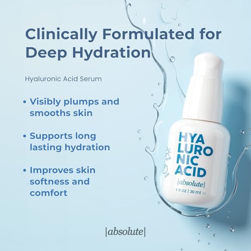 Absolute Hyaluronic Acid Hydrating Serum for Visibly Plumper, Smoother Looking Skin