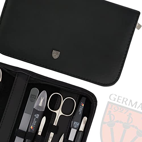 3 Swords Germany ? Manicure Pedicure kit Set with Genuine Leather case - Made in Solingen/Germany