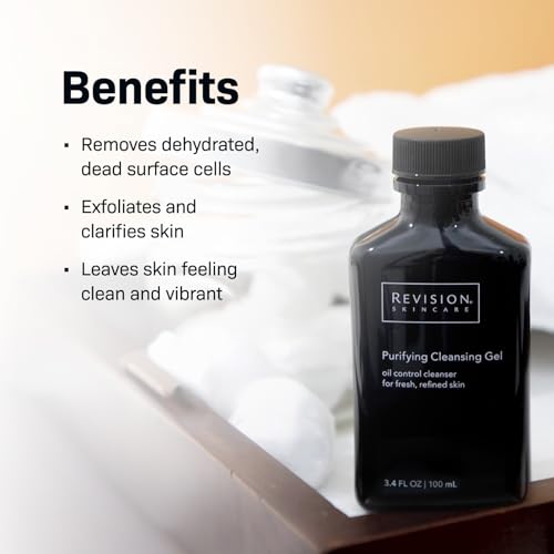 Revision Skincare Purifying Cleansing Gel with Salicylic Acid, Concentrated Exfoliating Daily Face Wash for Oily Skin, 3.4 Ounces