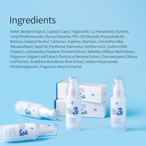 PAMS IBC 3X PDRN Enhance Ampoule, 3rd Generation PDRN, Skin Rejuvenation, Botanical Extracts, Korean Skin Care, 1.69 fl.oz. 50ml
