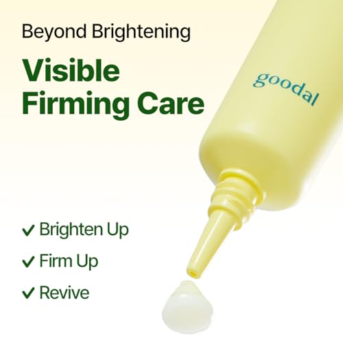 GOODAL Green Tangerine Vitamin C Dark Spot Care Eye Cream | Clinically Tested Dark Circle & Dark Spot Brightening, Improved Elasticity, Gentle & Fragrance-Free Korean Skincare 1.01oz / 30ml