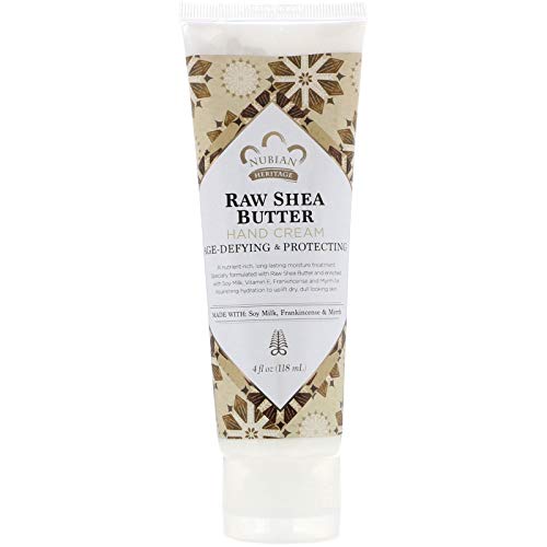 Nubian Heritage: Raw Shea Butter Hand Cream, 4 Oz (4 Pack)