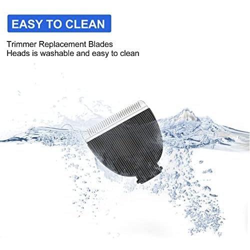 3 Pack Replacement Blades Compatible with Meridian Trimmer, Hygienic Ceramic Replacement Blades Compatible with Meridian Body Trimmer (Onyx & Sage), Black