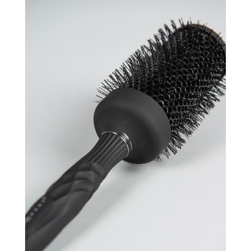 FHI Heat Thermal Brush? Ultralight Negative Ion Hairbrush w/Anti-Static, Wave-Shaped Bristles for all Hair Types, Tourmaline Ceramic, Vented Round Barrel for Frizz-Free, Smooth, Quick Styling (2¡±)
