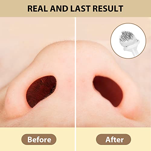 Nose Wax Kit Men Women, Bouvetan Nose Hair Waxing Kit with 100g Nose Hair Wax Beads (15-20 USES), 20 Applicator, 15 Mustache Protector, 10 Paper Cups, 1 Measuring Cup - Easy and Quick, Instant