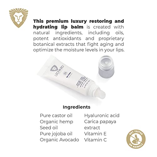 Lip Luster Hyaluronic Acid Lip Balm Hydrating Lip Serum - Organic Natural Lip Hydrating Treatment, Moisturizing Lip Serum, Reduce Dryness Lip Lines Lip Enhancer For Fuller Plump Lips (1 Pack)