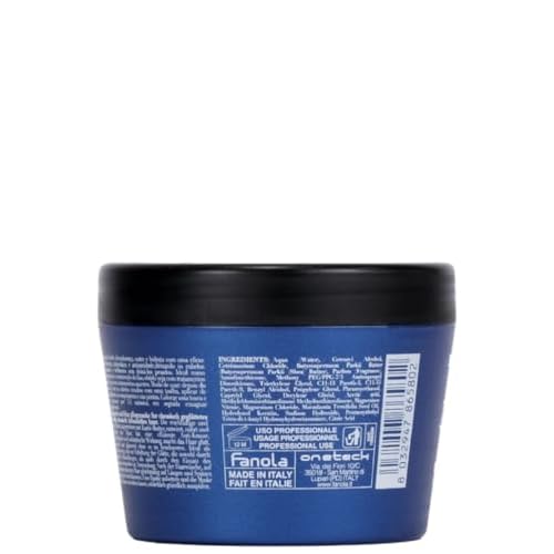Fanola Keraterm Deep Conditioning Hair Mask - Keratin Hair Treatment for Frizz Control - Detangling & Hydrating - Ideal for Straightened & Chemically Treated Strands - Lightweight Formula (300 ml)