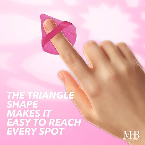 16pc Makeup Blender Set - Pink Makeup Sponges & Beauty Essentials Organizer | Assorted Beauty Blenders, Makeup Sponges and Wedges For Flawless Makeup Application
