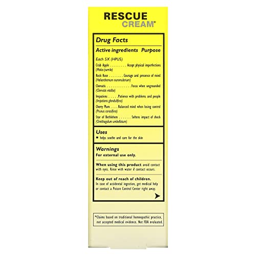 Original Flower Remedies, Rescue Cream, 1 oz (30 g), Bach
