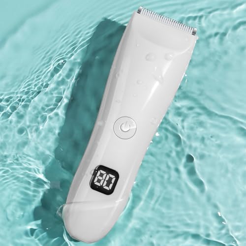 Bikini Trimmer for Women Shaver Hair Trimmer Electric Razors for Pubic Legs Body Hair Face Wet/Dry Body Shaver Groomer Replaceable Ceramic Blade Heads Waterproof Hair Removal Gifts