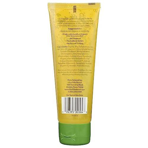 Lily Of The Desert 99% Aloe Vera Gelly Soothing Moisturizer, 4 Ounce (Pack of 3)