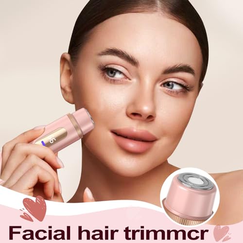 Bikini Trimmer for Women Electric Razors for Women Women's Electric Razor 2 in 1 Shaver Pubic Hair Trimmer Ipx7 Waterproof Wet Dry Use Bikini Shaver for Ladies Pubic, Legs, Face, Underarms (Pink)