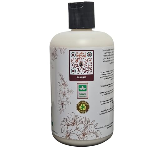 Nature's Naturals Body Nectar Luxury Body Wash for Dry & Sensitive Skin ? All Natural Moisturizing Cleanser for Eczema & Psoriasis-Prone Skin, Organic Hydrating Formula (16 oz)