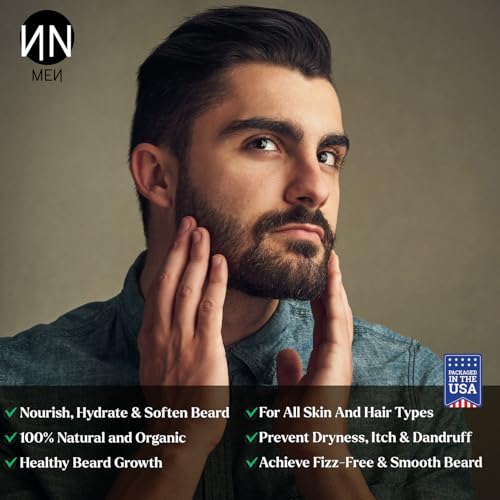 Natnique Jojoba Beard Oil for Men with Vitamin E & Tea Tree ? Organic Conditioner & Growth Oil ? Moisturizer for Facial Hair, Mustache & Dry Skin ? Softener for Itch, Dandruff & Grooming Care ? 1 oz