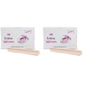 Depileve Wooden Eyebrow Applicators - Waxing Applicator Sticks - for Home and Salon - Box of 100 (Pack of 2)
