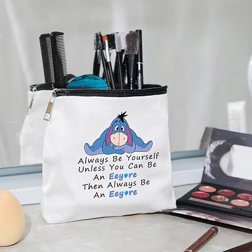 WZJHCL Donkey Makeup Pouch Always Be Yourself Cosmetic Kit Bag Cartoon Donkey Survival Kit (E Yourself)