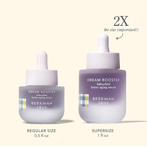 Beekman 1802 Dream Booster Bakuchiol Face Serum ? Retinol Alternative for Sensitive Skin ? Refines Texture, Smooths Fine Lines & Pores ? Fragrance Free ? Vegan ? 1 fl oz