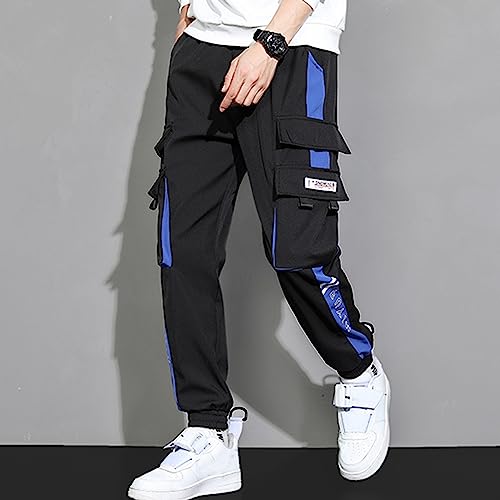 XYXIONGMAO Men's Streetwear Joggers Casual Sports Pants Baggy Casual Techwear Hip Hop Sweatpants Black Cargo Pants for Men