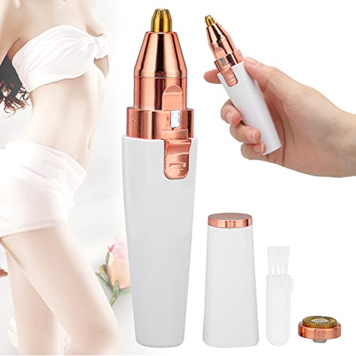 Hair Remover for Women,Rechargeable Eyebrow Trimmer & Hair Remover 2 IN 1 Eyebrow and Painless Hair Remover Eyebrow Lips Body Hair Removal for Women with