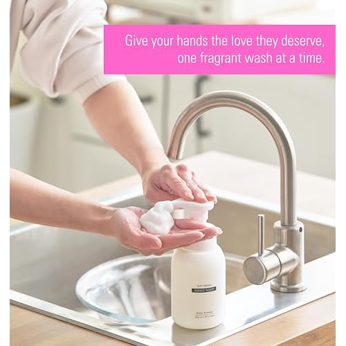 Baby Powder Double Scented Foaming Hand Soap, Moisturizing Foam with Fig and Pomegranate Extract, Vegan Wash for Bathroom and Kitchen, 10.14 fl oz (BabyPowder-3)