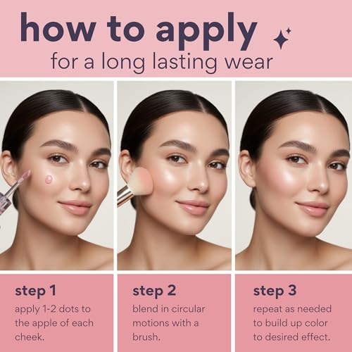 dearcloud Miffy Gentle Crush Serum Blush ? Liquid Blush for Cheeks with Hyaluronic Acid ? Korean Beauty Makeup - .19 fl oz (Be Polite)
