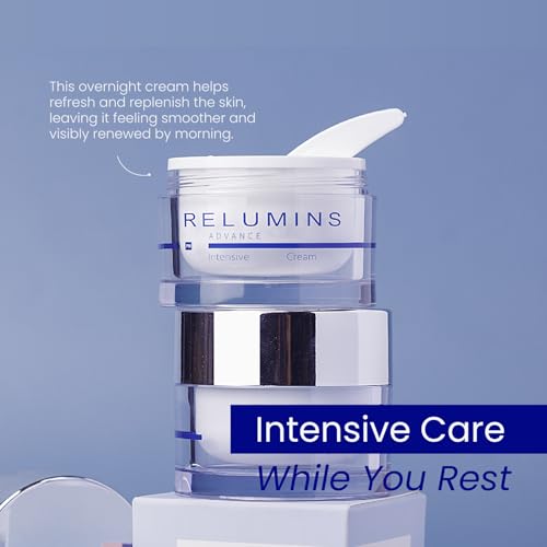 Relumins Advance Intensive Repair Night Cream with Hyaluronic Acid, Peptides & Plant Extracts, Spring Glow Essentials ? Deep Hydration, Smooth, Radiant & Firm Skin Overnight ? 50g