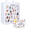 UTOPISH Broadway Tote Bag and Cosmetic Bag Set - Gifts for Musical Theatre Lovers - 26 Unique Designs for Broadway Musical Gifts