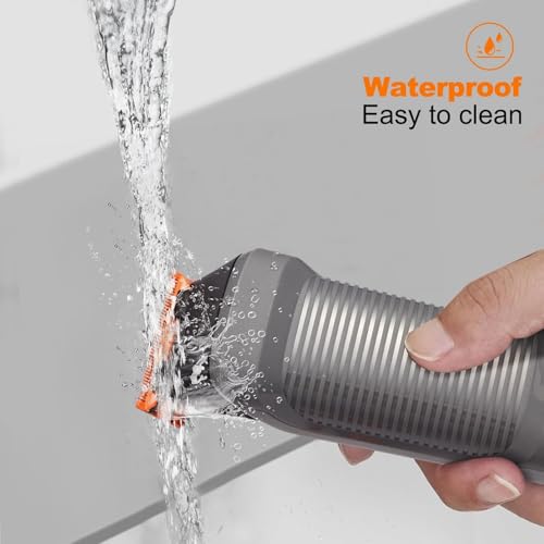 Body Hair Trimmer for Men, Body Trimmer for Beard Sideburns Necklines Precision Trimming, Groin Ball Trimmer for Pubic Hair, Rechargeable Groomer, Shaver with USB-C, Replaceable Heads
